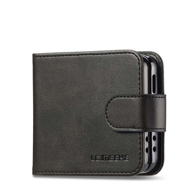 For Samsung Galaxy Z Flip7 5G LC.IMEEKE Calf Texture Leather Phone Case