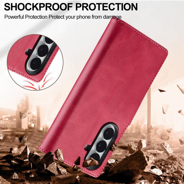 For Samsung Galaxy Z Fold7 5G LC.IMEEKE Calf Texture Leather Phone Case