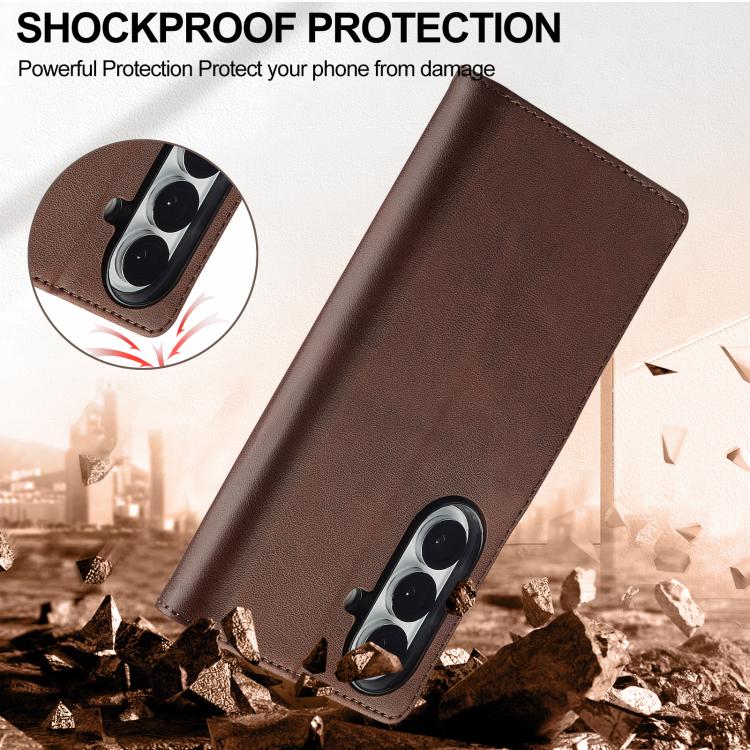 For Samsung Galaxy Z Fold7 5G LC.IMEEKE Calf Texture Leather Phone Case