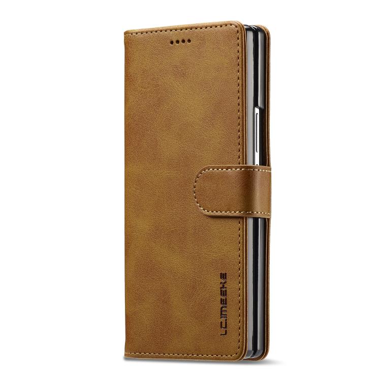 For Samsung Galaxy Z Fold7 5G LC.IMEEKE Calf Texture Leather Phone Case