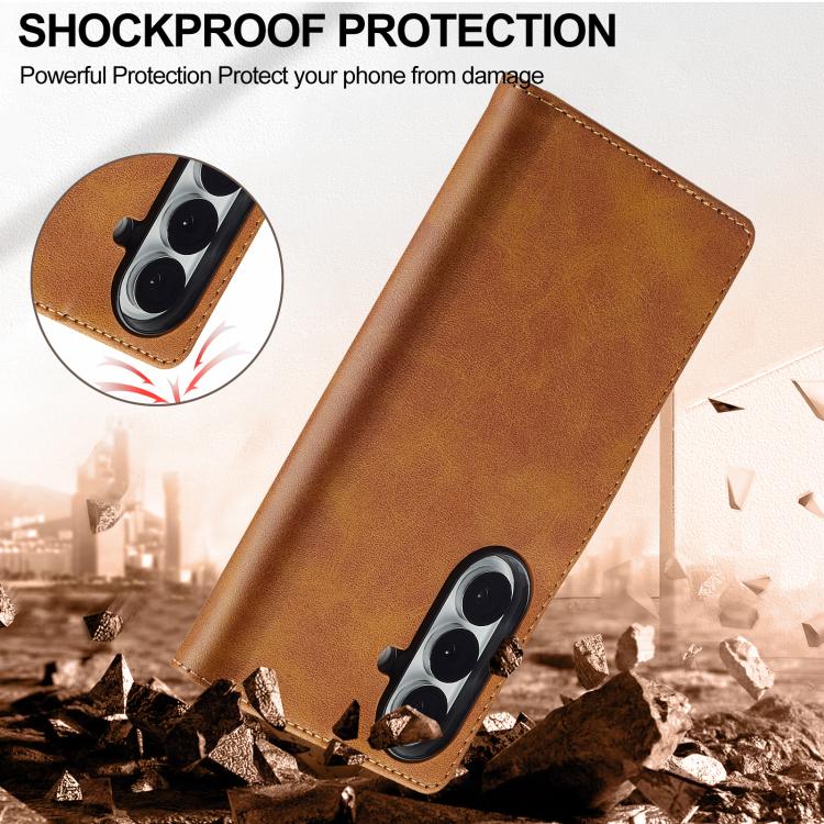 For Samsung Galaxy Z Fold7 5G LC.IMEEKE Calf Texture Leather Phone Case