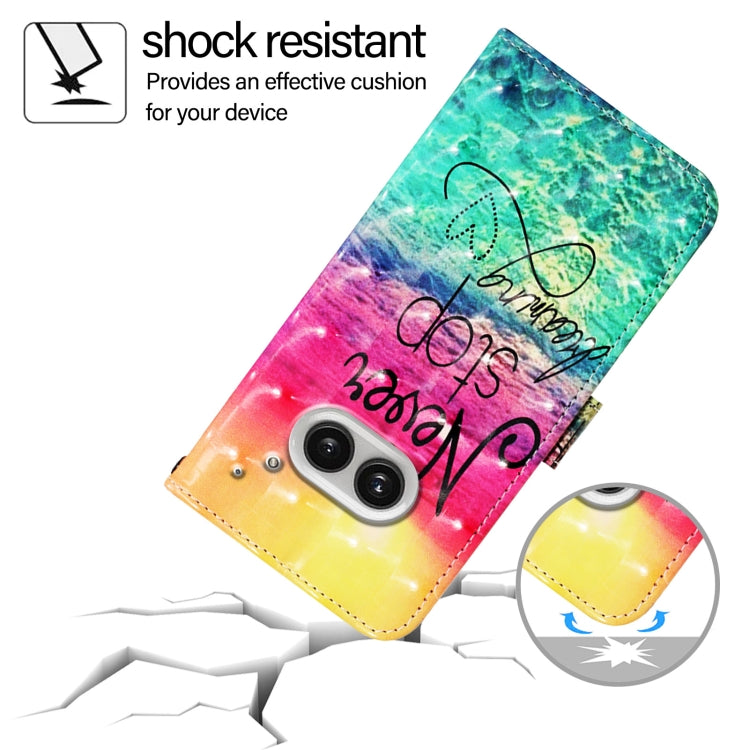 For Nothing Phone 2a 3D Painting Horizontal Flip Leather Phone Case