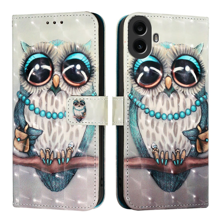 For Nothing CMF Phone 1 3D Painting Horizontal Flip Leather Phone Case