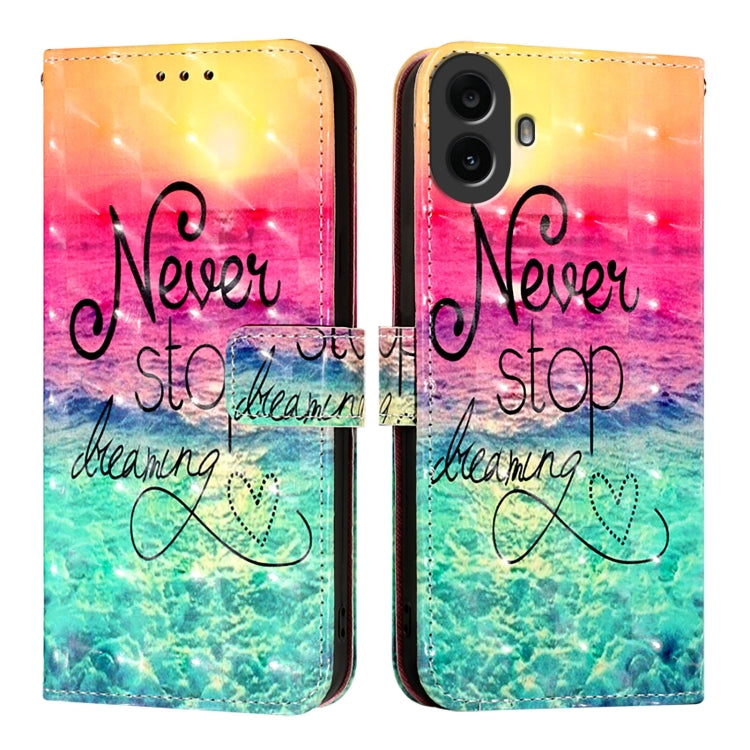 For Nothing CMF Phone 1 3D Painting Horizontal Flip Leather Phone Case