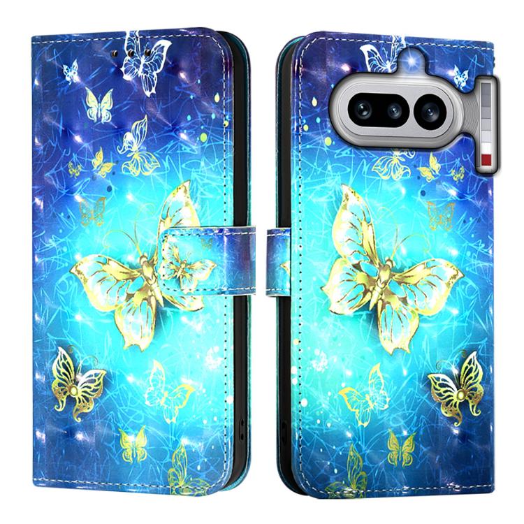 For Nothing Phone 4a 3D Painting Horizontal Flip Leather Phone Case