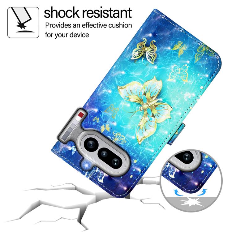 For Nothing Phone 4a 3D Painting Horizontal Flip Leather Phone Case