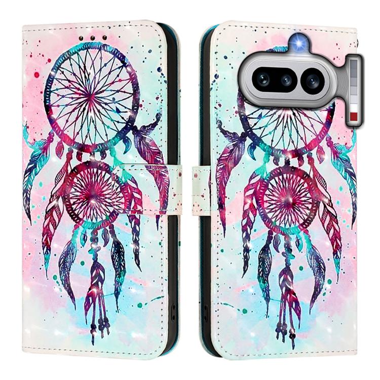 For Nothing Phone 4a 3D Painting Horizontal Flip Leather Phone Case