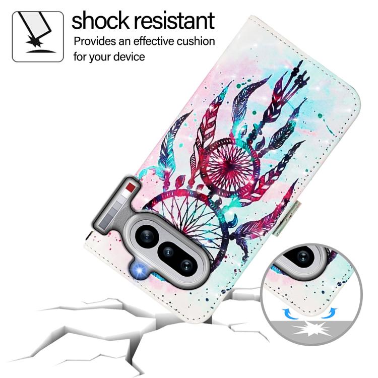 For Nothing Phone 4a 3D Painting Horizontal Flip Leather Phone Case