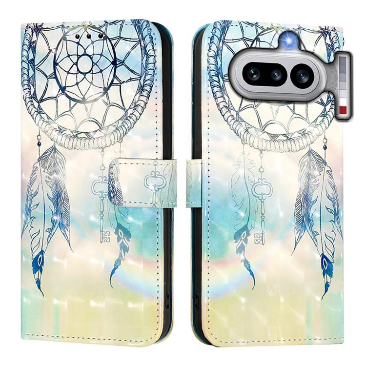 For Nothing Phone 4a 3D Painting Horizontal Flip Leather Phone Case