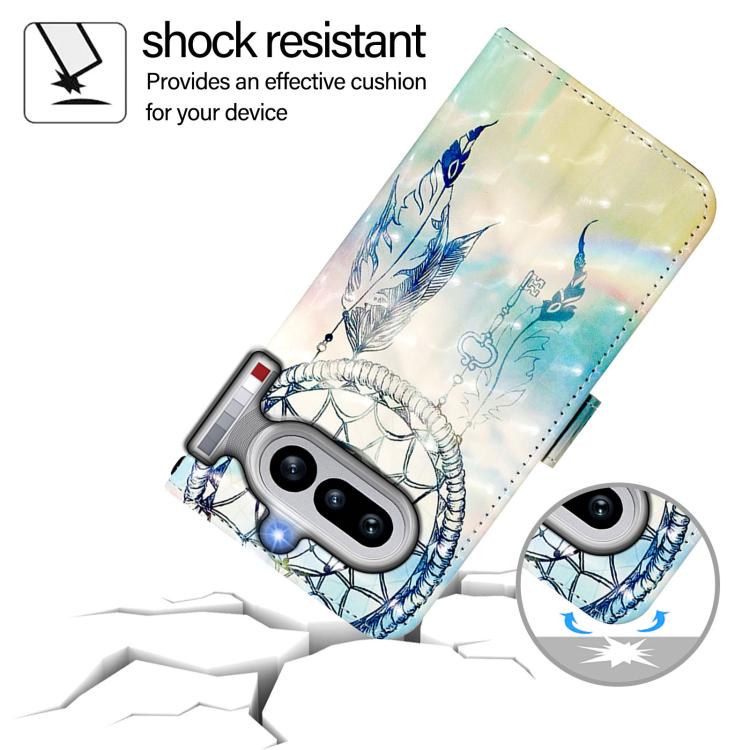 For Nothing Phone 4a 3D Painting Horizontal Flip Leather Phone Case