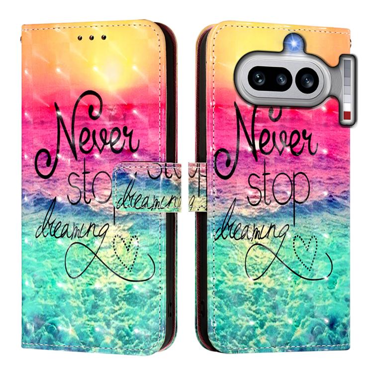 For Nothing Phone 4a 3D Painting Horizontal Flip Leather Phone Case