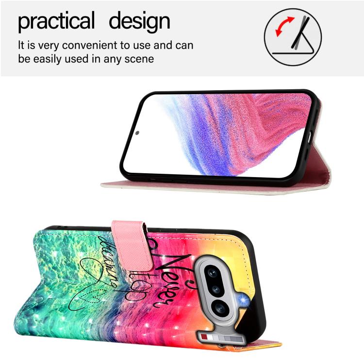 For Nothing Phone 4a 3D Painting Horizontal Flip Leather Phone Case
