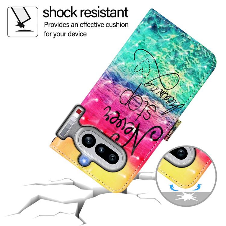 For Nothing Phone 4a 3D Painting Horizontal Flip Leather Phone Case