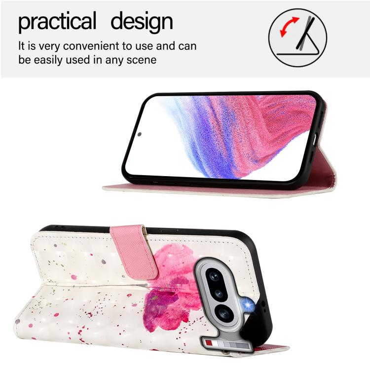 For Nothing Phone 4a 3D Painting Horizontal Flip Leather Phone Case