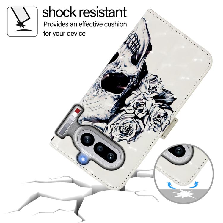 For Nothing Phone 4a 3D Painting Horizontal Flip Leather Phone Case