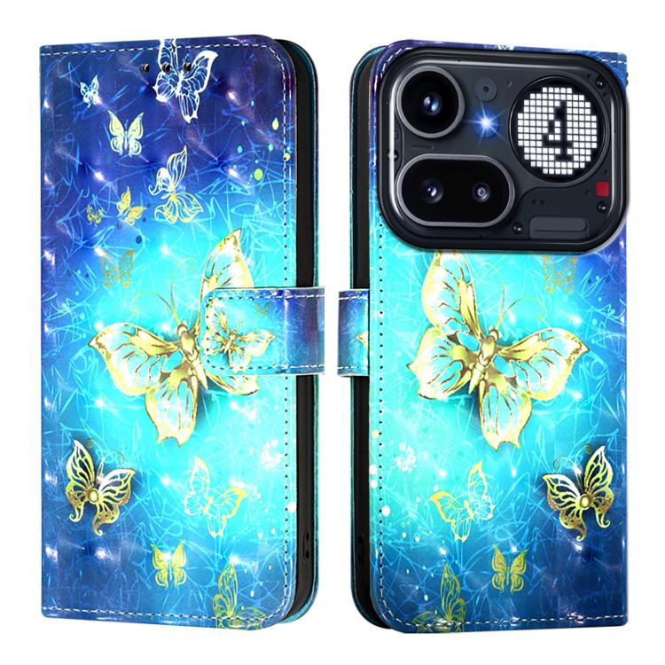 For Nothing Phone 4a Pro 3D Painting Horizontal Flip Leather Phone Case