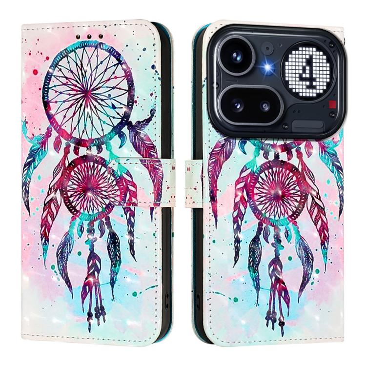 For Nothing Phone 4a Pro 3D Painting Horizontal Flip Leather Phone Case