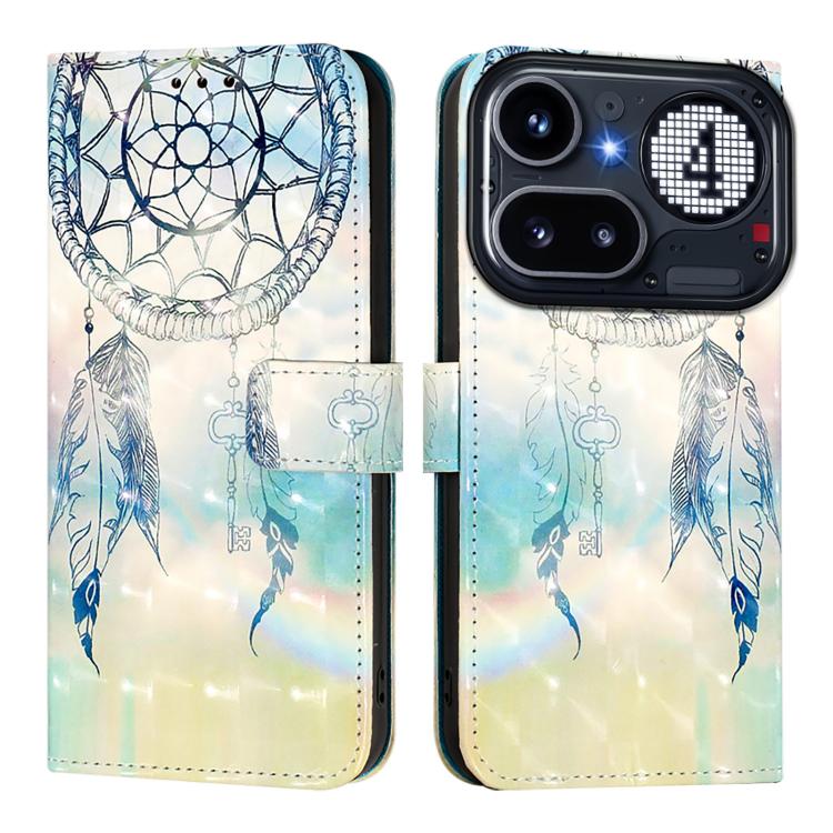 For Nothing Phone 4a Pro 3D Painting Horizontal Flip Leather Phone Case