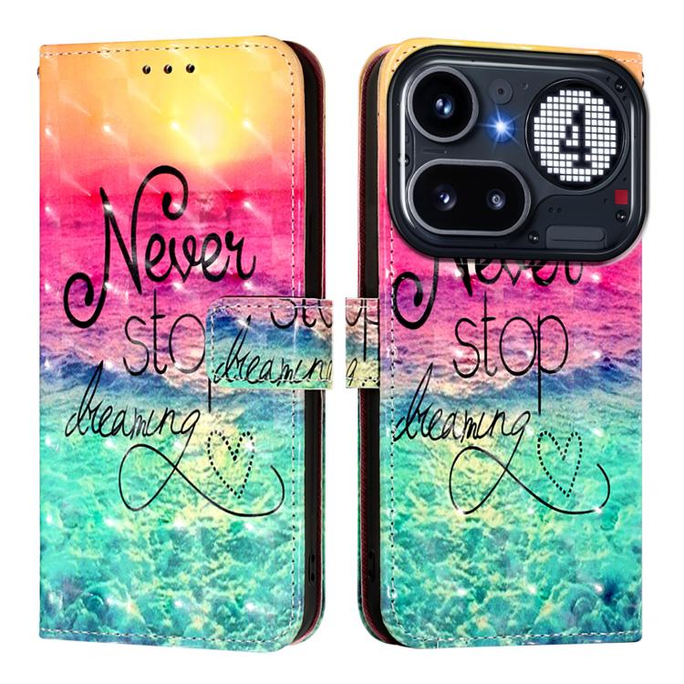 For Nothing Phone 4a Pro 3D Painting Horizontal Flip Leather Phone Case
