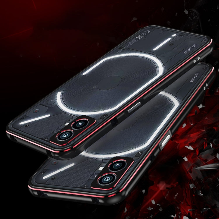 For Nothing Phone 2a Aurora Series Metal Frame Protective Phone Case
