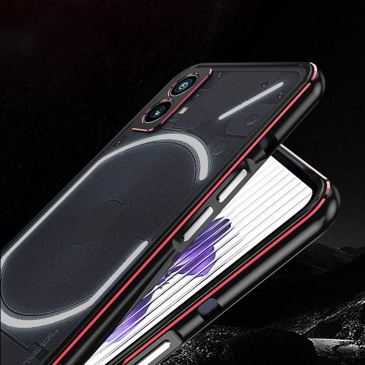For Nothing Phone 2a Aurora Series Metal Frame Protective Phone Case