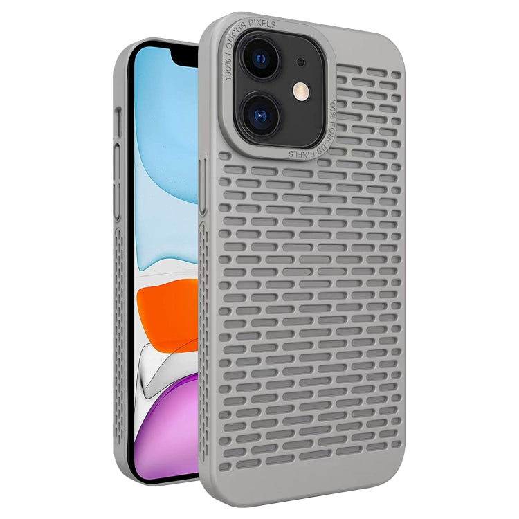 For iPhone 11 Hollow Heat Dissipation TPU Phone Case