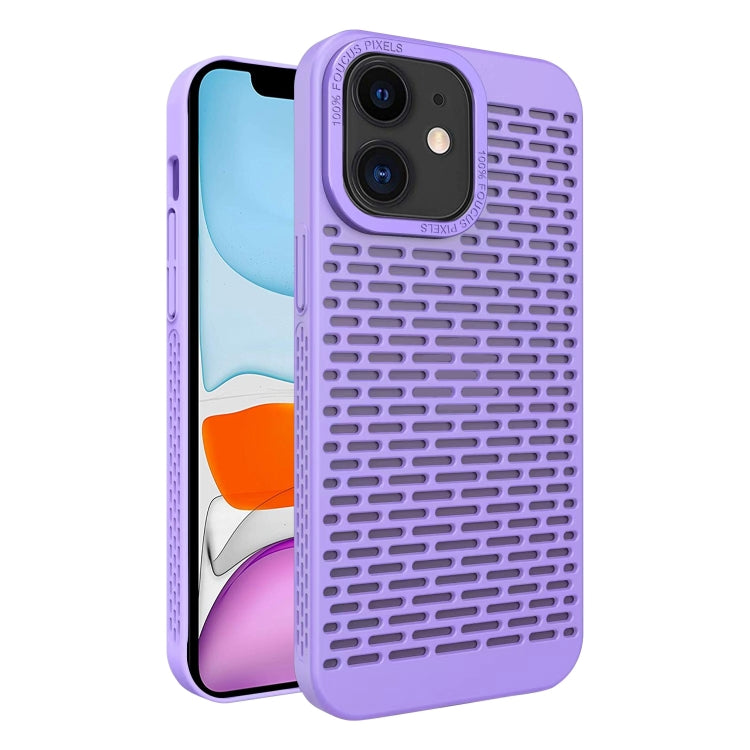 For iPhone 11 Hollow Heat Dissipation TPU Phone Case