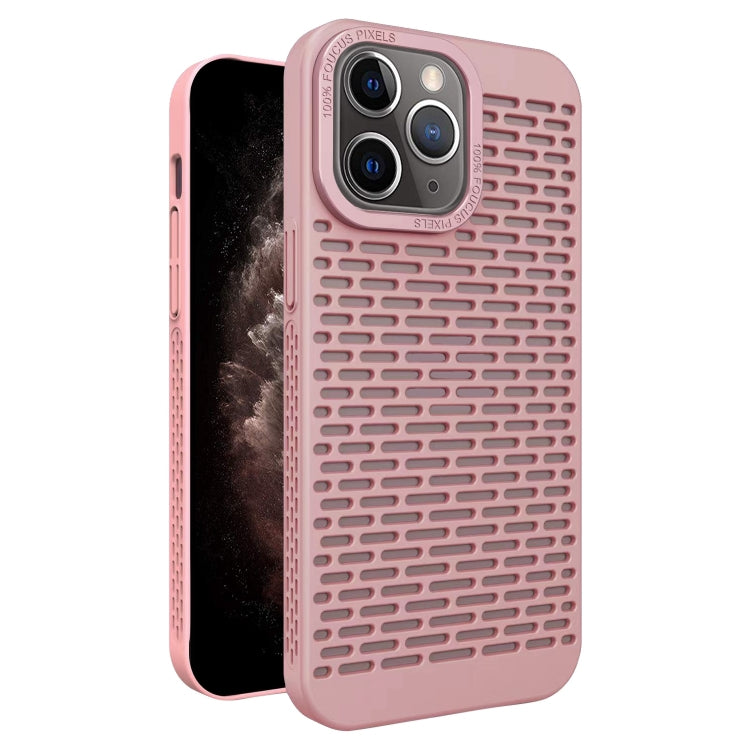 For iPhone 11 Pro Max Hollow Heat Dissipation TPU Phone Case