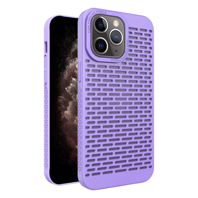For iPhone 11 Pro Max Hollow Heat Dissipation TPU Phone Case