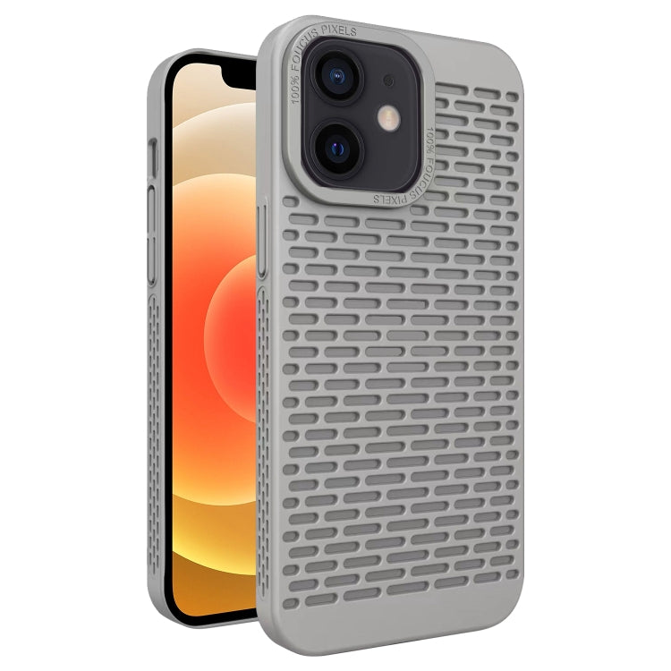 For iPhone 12 Hollow Heat Dissipation TPU Phone Case
