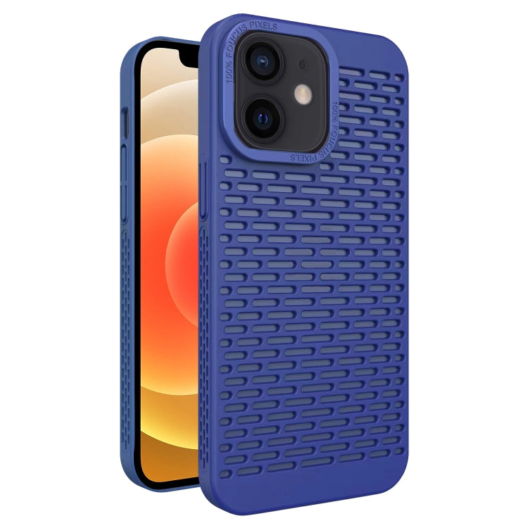 For iPhone 12 Hollow Heat Dissipation TPU Phone Case