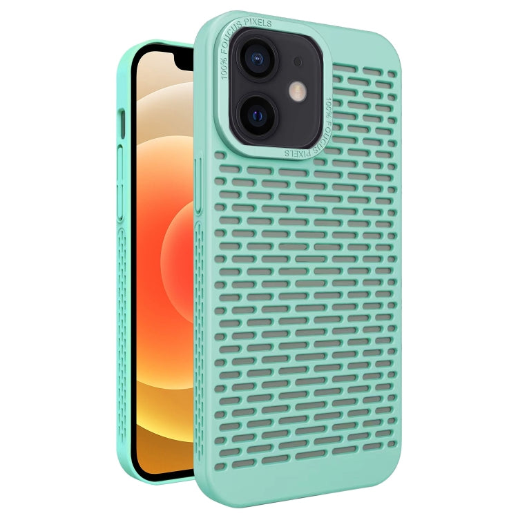 For iPhone 12 Hollow Heat Dissipation TPU Phone Case