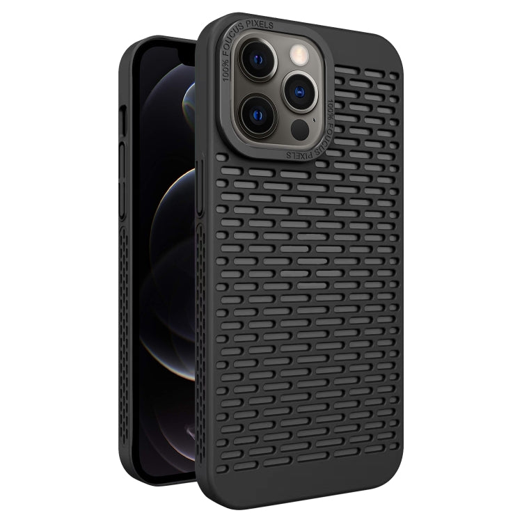 For iPhone 12 Pro Hollow Heat Dissipation TPU Phone Case