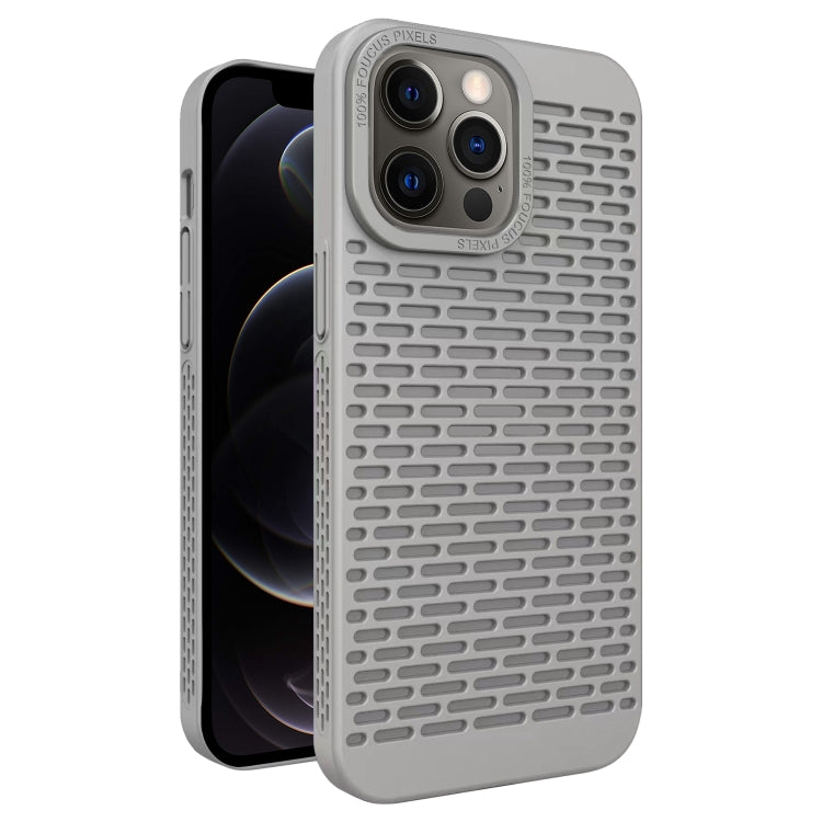 For iPhone 12 Pro Hollow Heat Dissipation TPU Phone Case