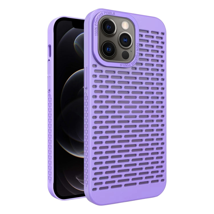 For iPhone 12 Pro Hollow Heat Dissipation TPU Phone Case