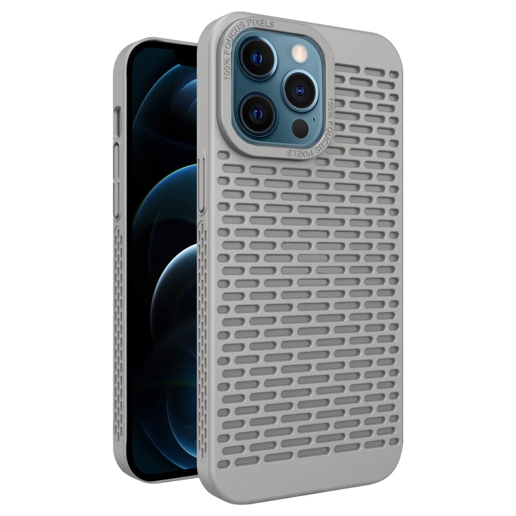 For iPhone 12 Pro Max Hollow Heat Dissipation TPU Phone Case