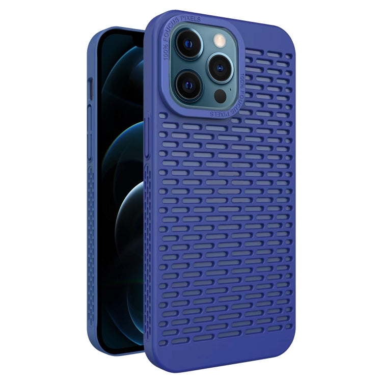 For iPhone 12 Pro Max Hollow Heat Dissipation TPU Phone Case