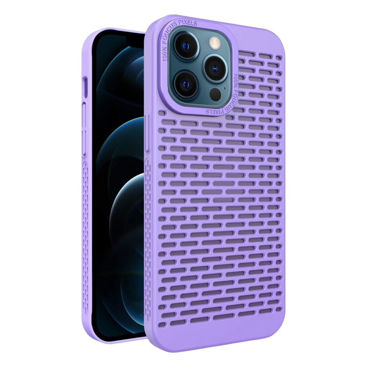 For iPhone 12 Pro Max Hollow Heat Dissipation TPU Phone Case