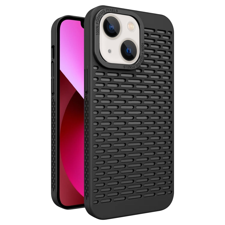For iPhone 13 Hollow Heat Dissipation TPU Phone Case
