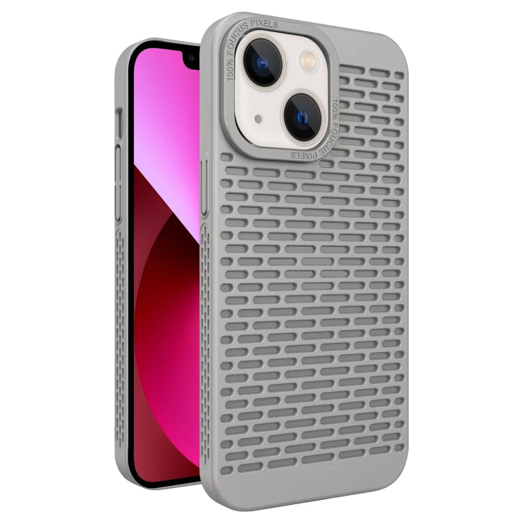 For iPhone 13 Hollow Heat Dissipation TPU Phone Case