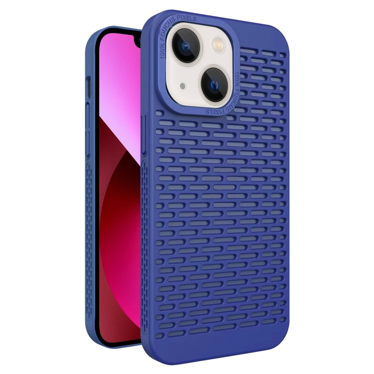 For iPhone 13 Hollow Heat Dissipation TPU Phone Case
