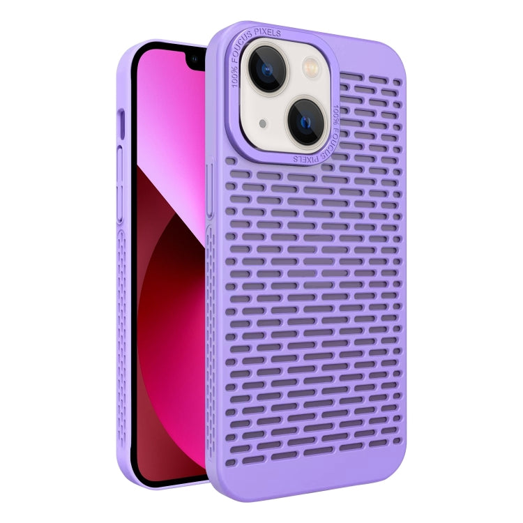 For iPhone 13 Hollow Heat Dissipation TPU Phone Case