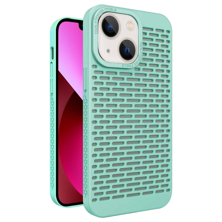 For iPhone 13 Hollow Heat Dissipation TPU Phone Case