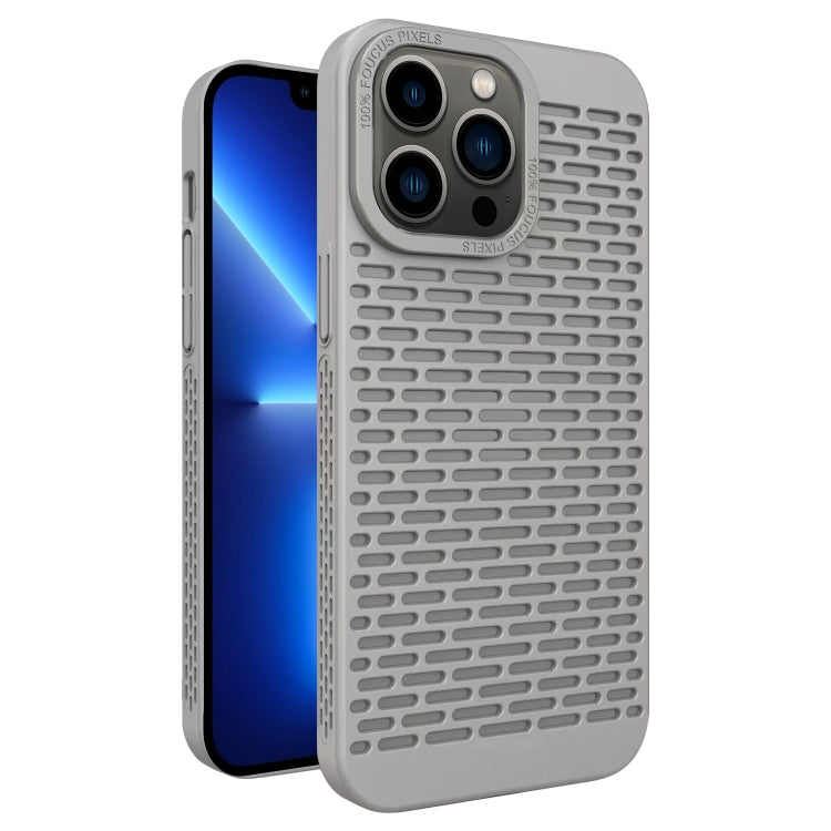 For iPhone 13 Pro Hollow Heat Dissipation TPU Phone Case