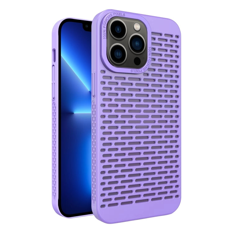 For iPhone 13 Pro Hollow Heat Dissipation TPU Phone Case