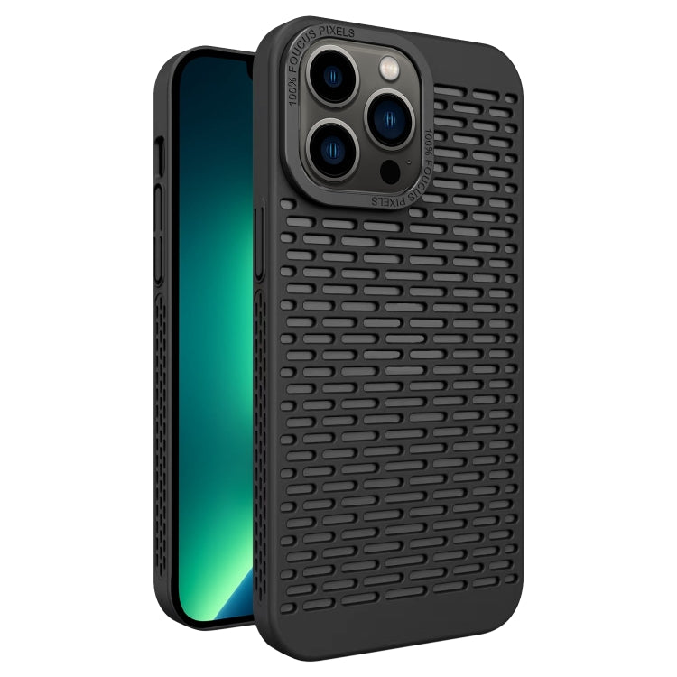 For iPhone 13 Pro Max Hollow Heat Dissipation TPU Phone Case