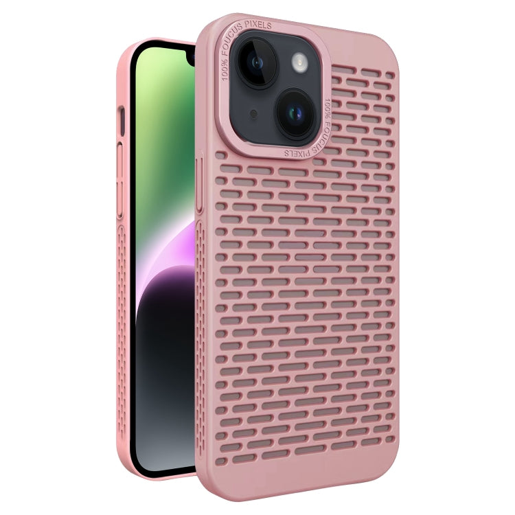 For iPhone 14 Hollow Heat Dissipation TPU Phone Case
