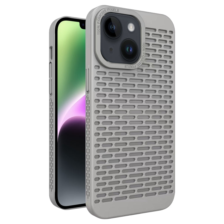 For iPhone 14 Hollow Heat Dissipation TPU Phone Case