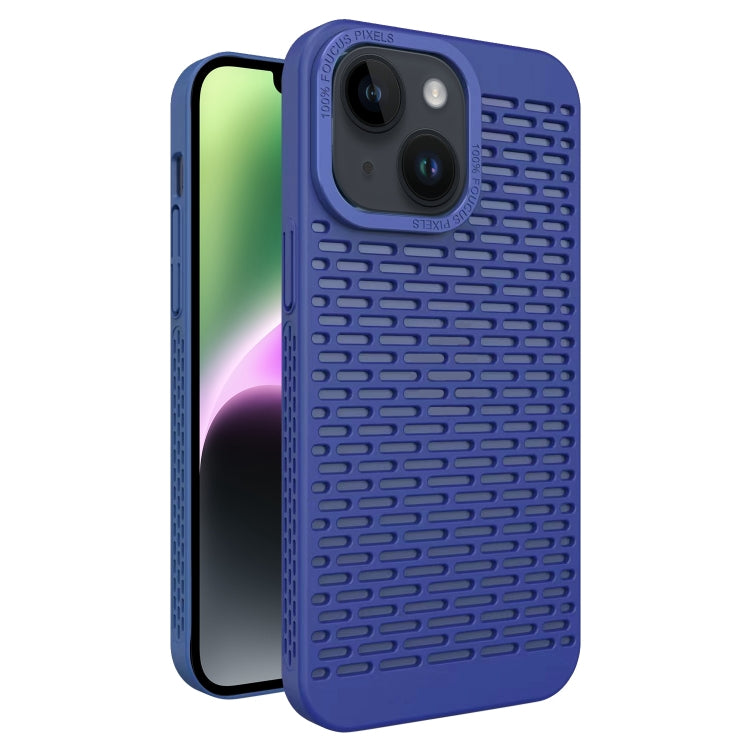 For iPhone 14 Hollow Heat Dissipation TPU Phone Case