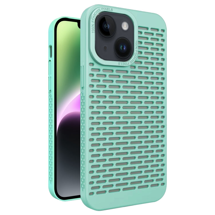 For iPhone 14 Hollow Heat Dissipation TPU Phone Case
